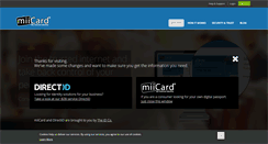Desktop Screenshot of miicard.com